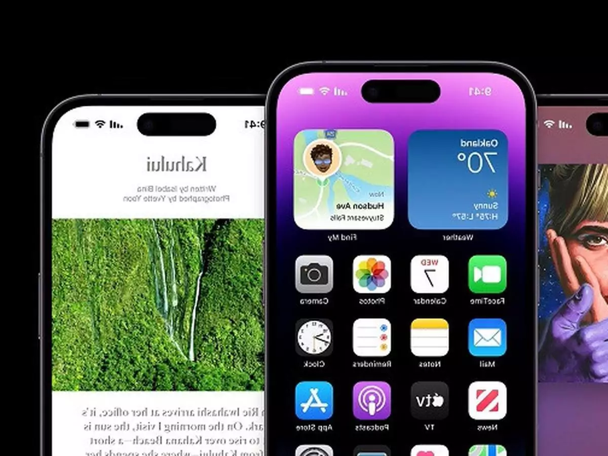 Ilustrasi Layar iPhone 15