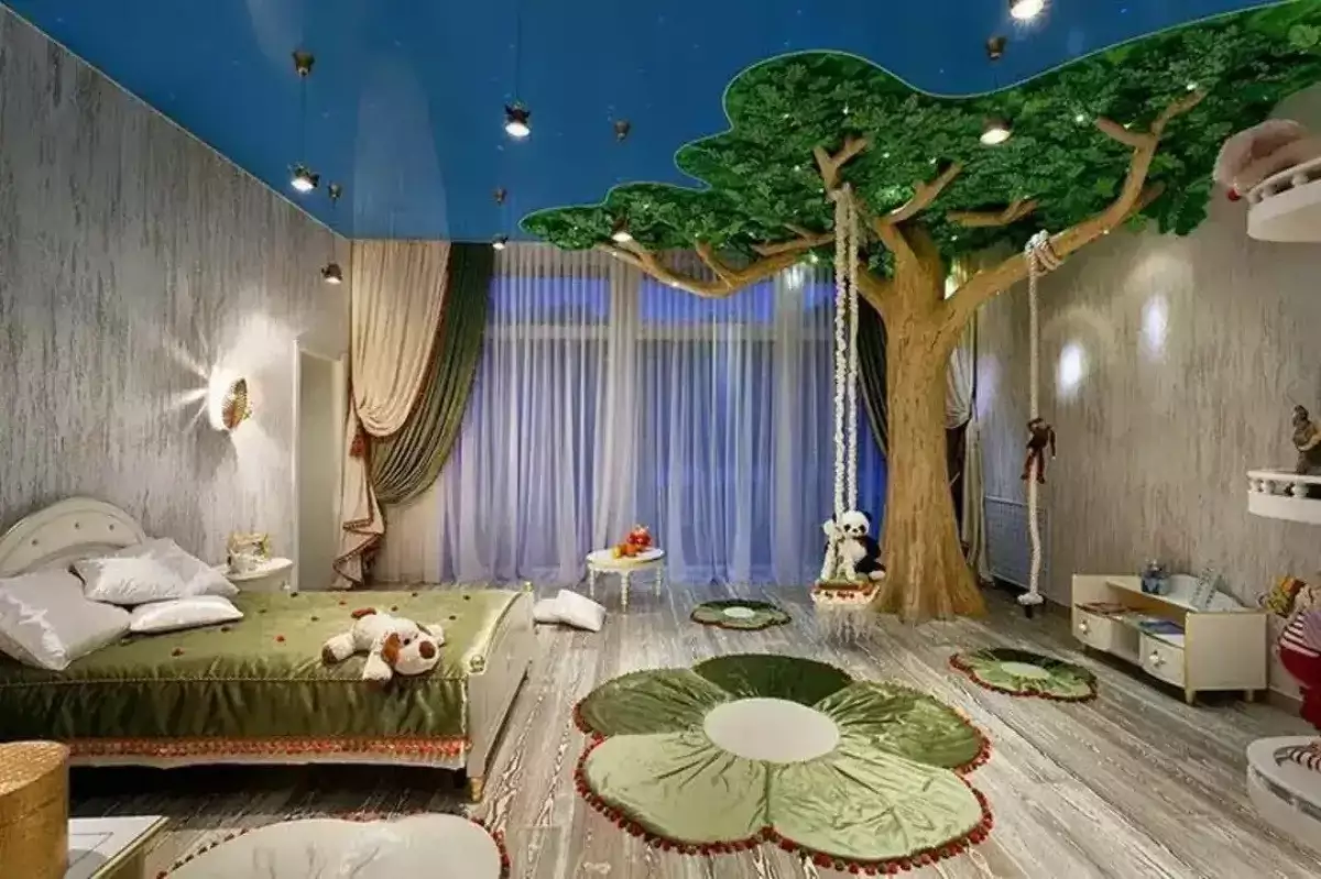 tema hutan juga bisa jadi alternatif dekorasi kamar anak perempuan