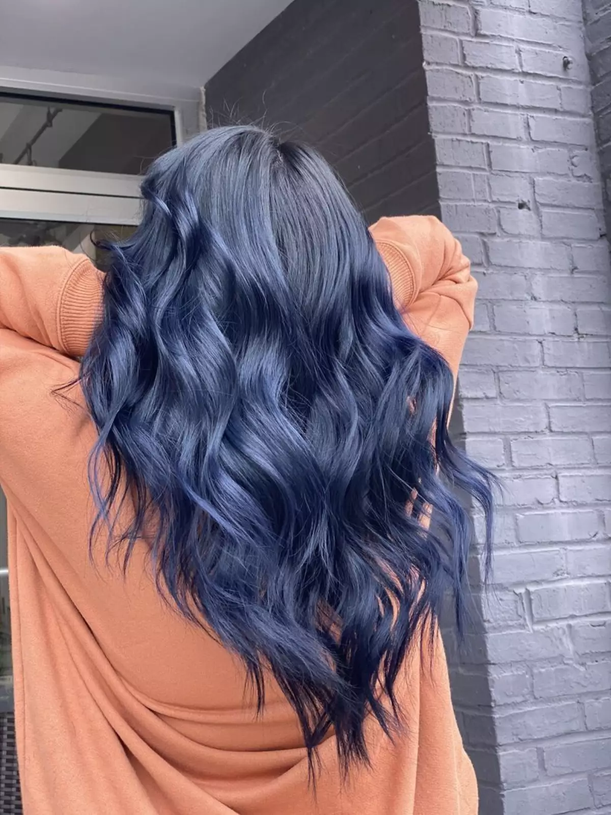 navy blue hair
