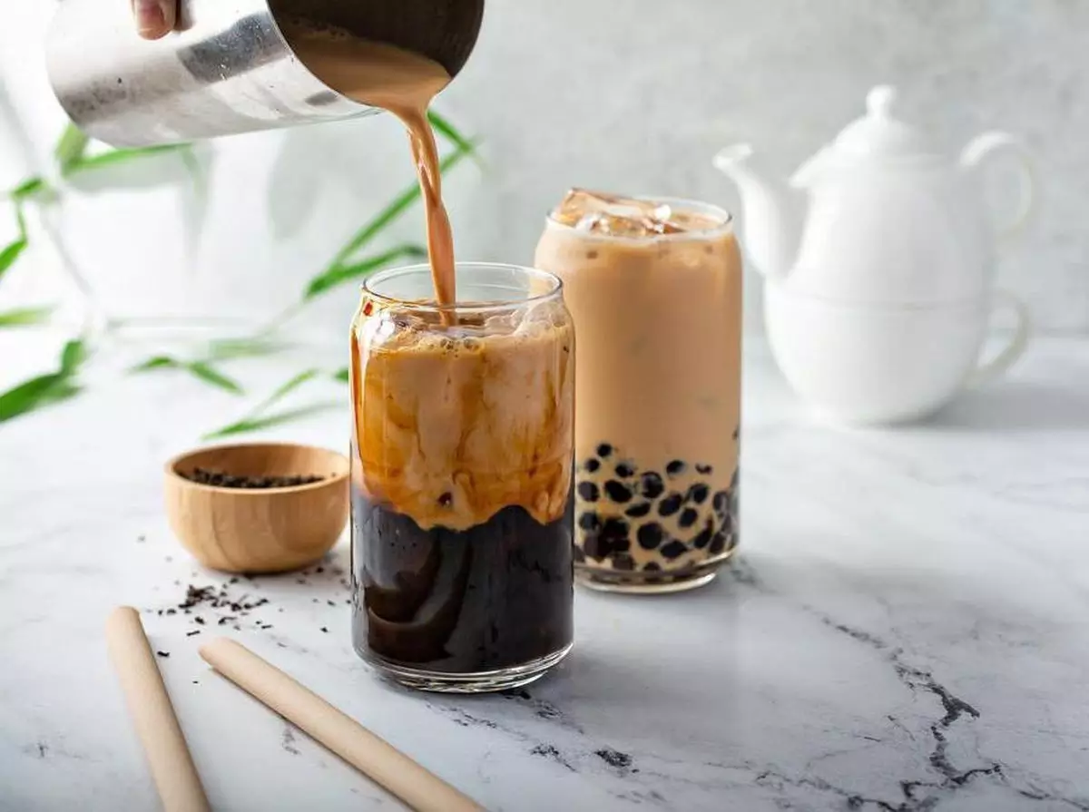 Kopi Dingin dengan Susu