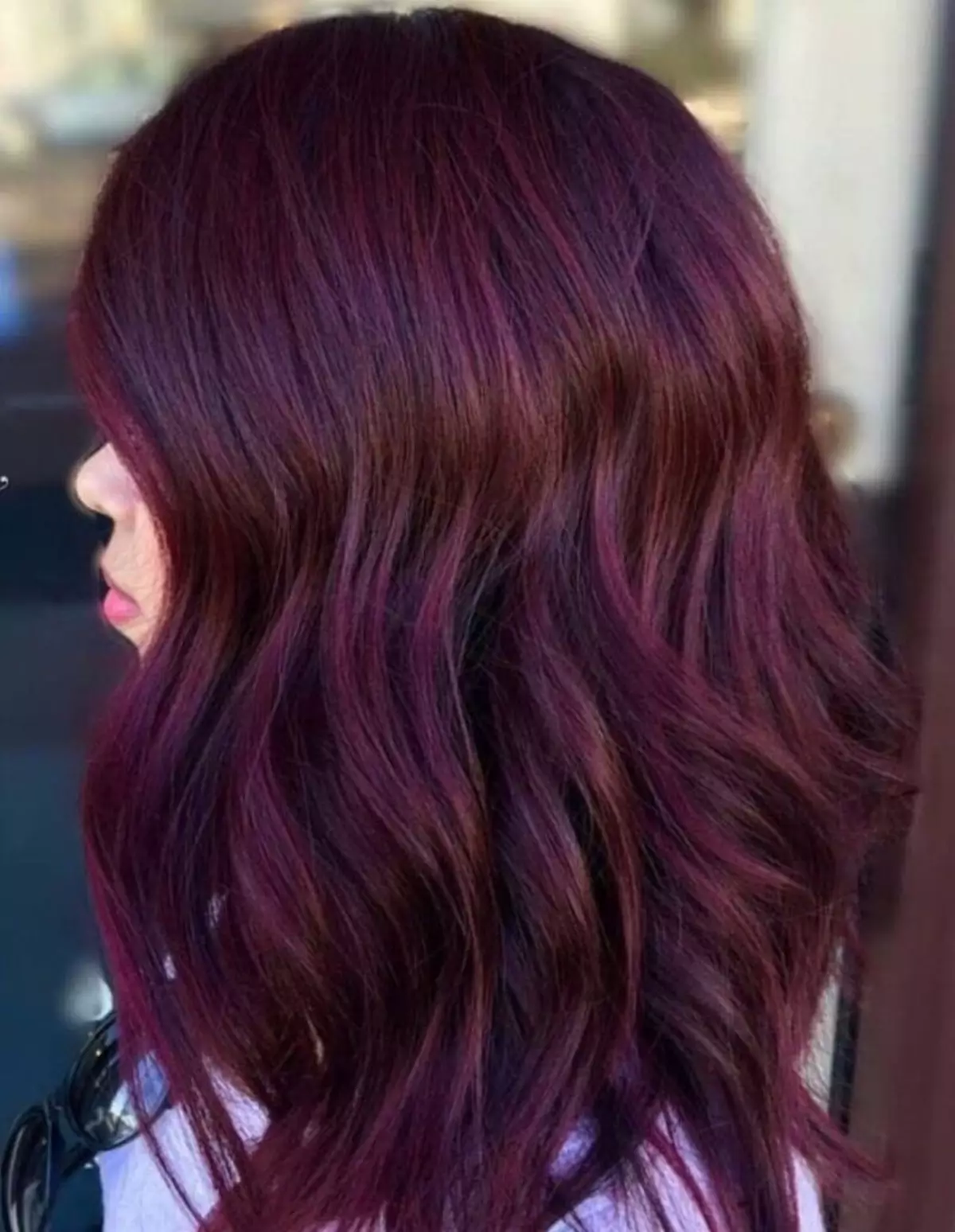 warna rambut Midnight Plum