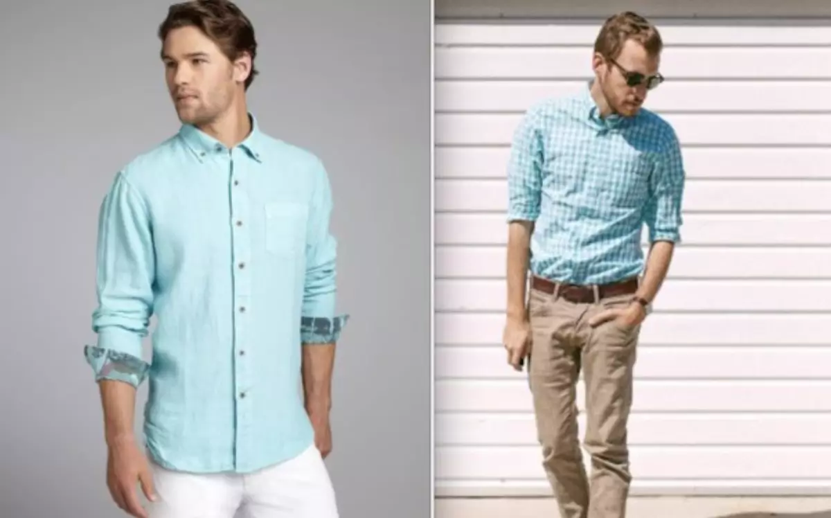 Men in Light-colored cloths