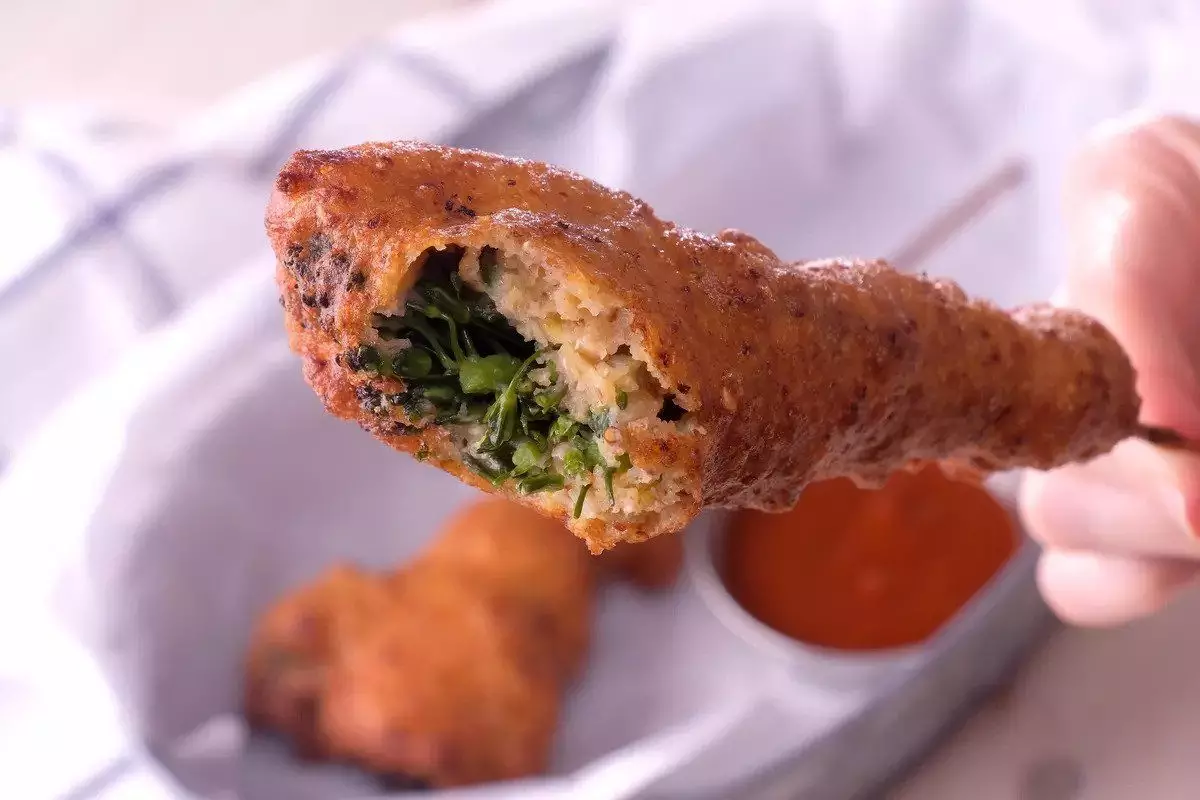 corn dog bisa dimodifikasi dengan sayuran bagi para vegetarian