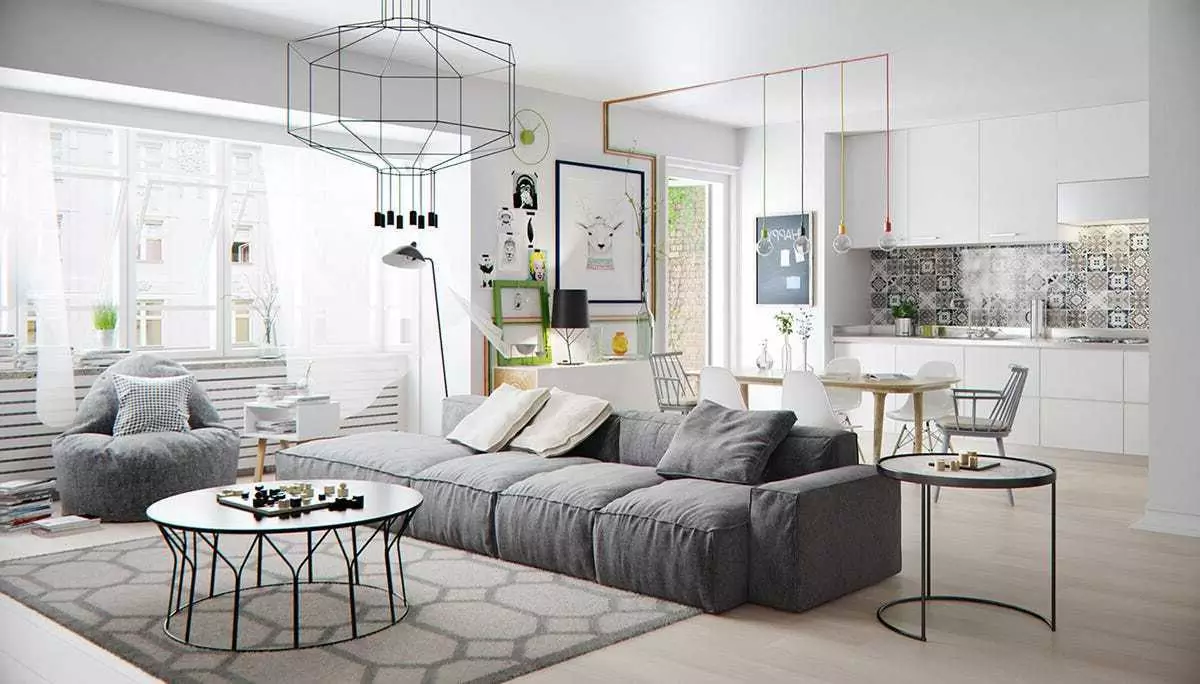 Gaya skandinavia selalu memanfaatkan pencahayaan alami