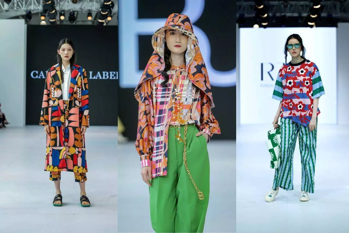 Pakaian dengan Motif Geometris 2024