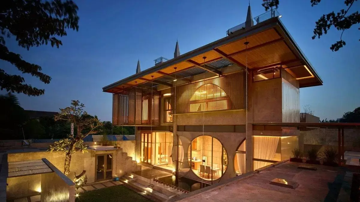 Menggunakan material alami untuk lantai rumah tropis Menggunakan material alami untuk lantai rumah tropis