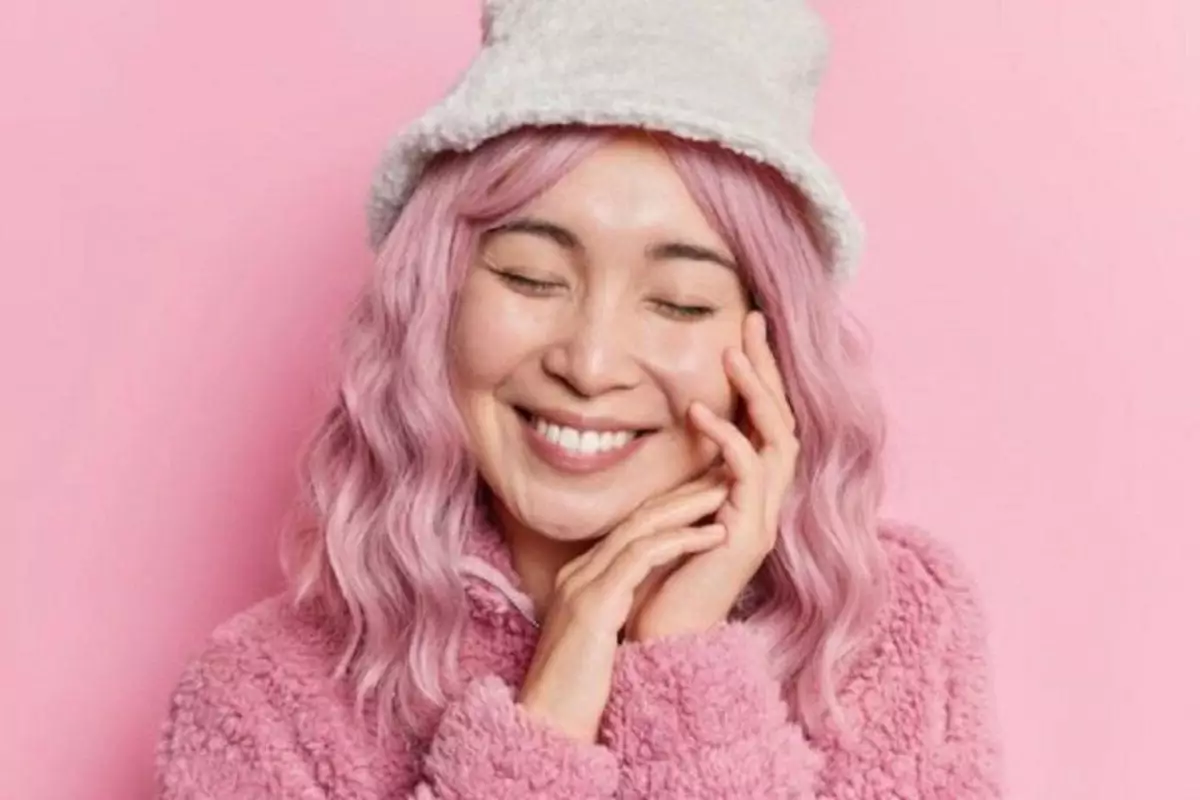 warna rambut Cotton Candy Pink