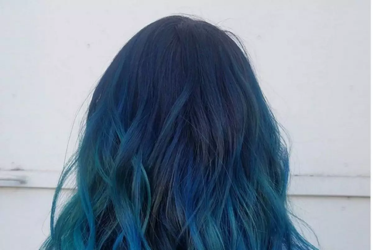 warna rambut Blue denim