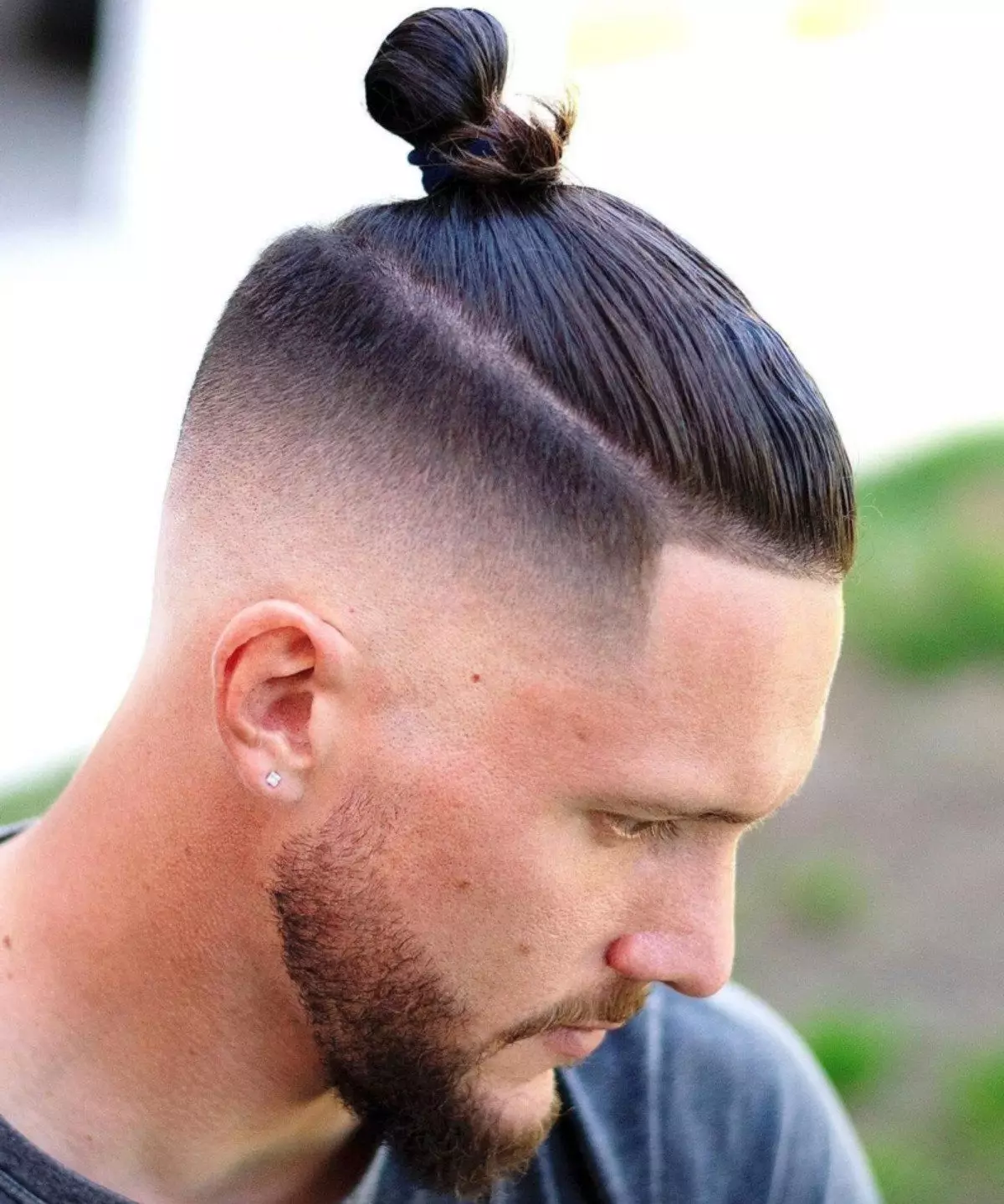 Man Bun Undercut Fade