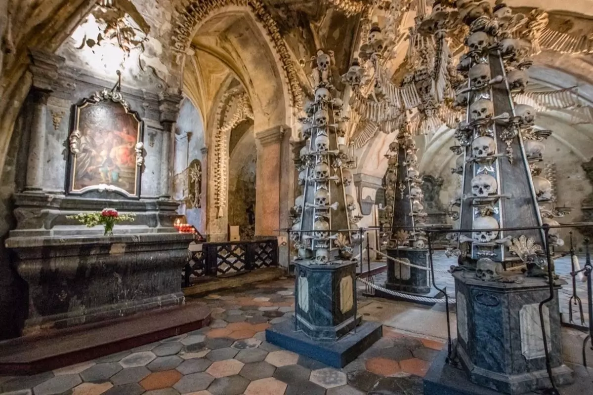 Sedlec Ossuary, Kutná Hora, Republik Ceko Sedlec Ossuary, Kutná Hora, Republik Ceko