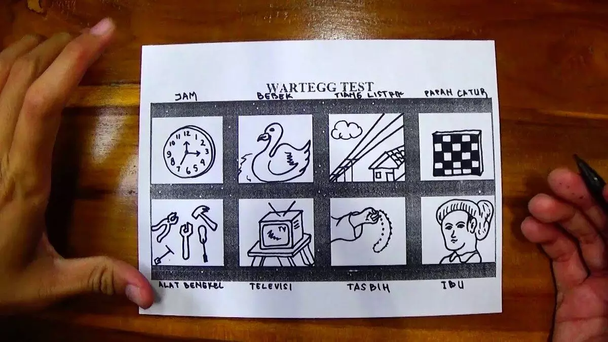 Mengerjakan Tes Wartegg