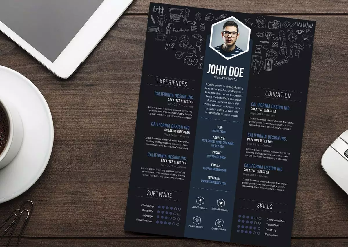 Desain CV Menarik Desain CV Menarik