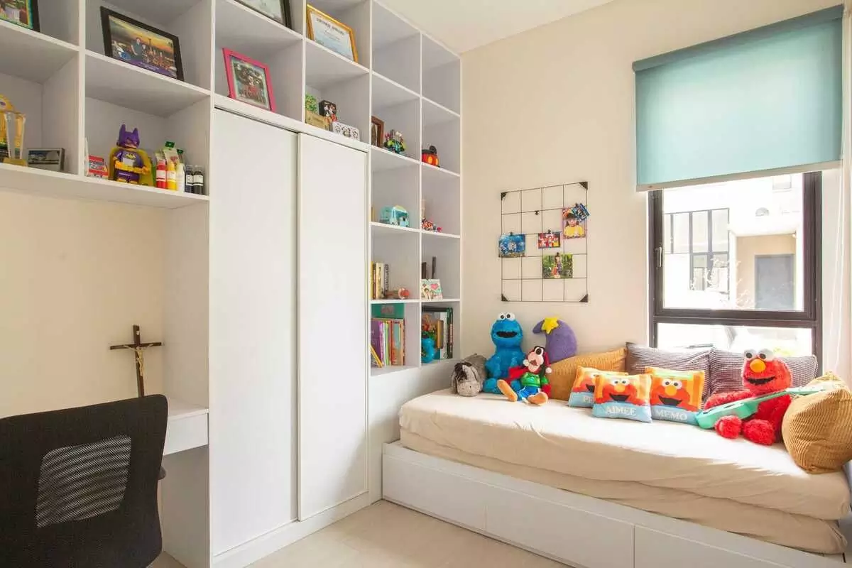 Kamar tidur minimalis dengan tempat penyimpanan multifungsi Kamar tidur minimalis dengan tempat penyimpanan multifungsi
