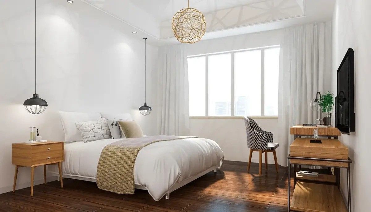 Desain Kamar Tidur Minimalis dengan Nuansa Putih