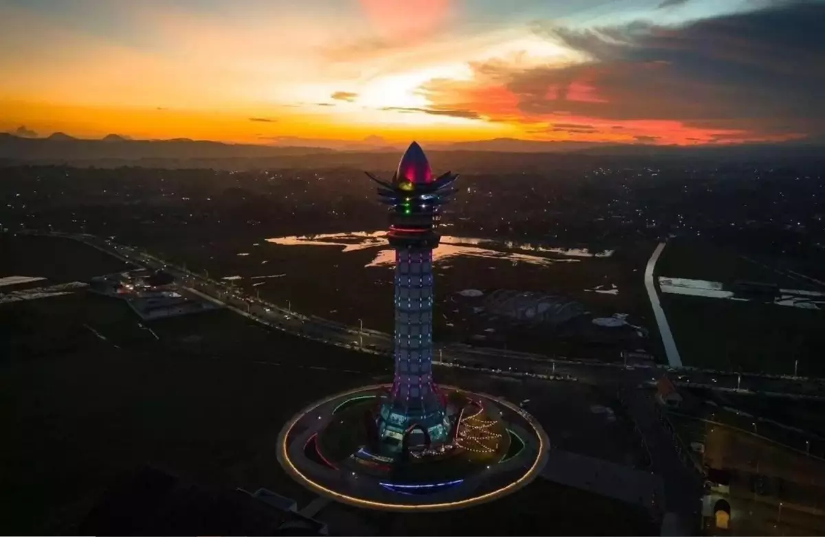 Senja di menara teratai purwokerto