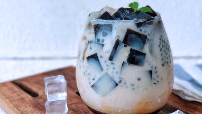 Es cincau biji selasih