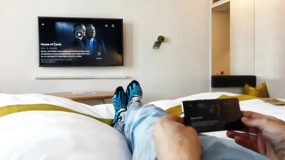 AirPlay pada TV Kamar Hotel